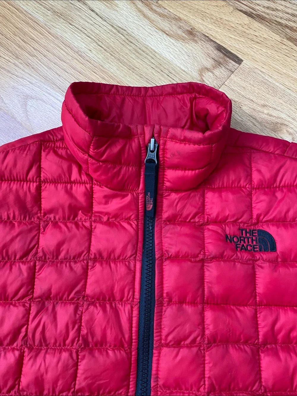 The North Face Kids Thermaball Red Quilted Puffer Jacket Size 14 & 16